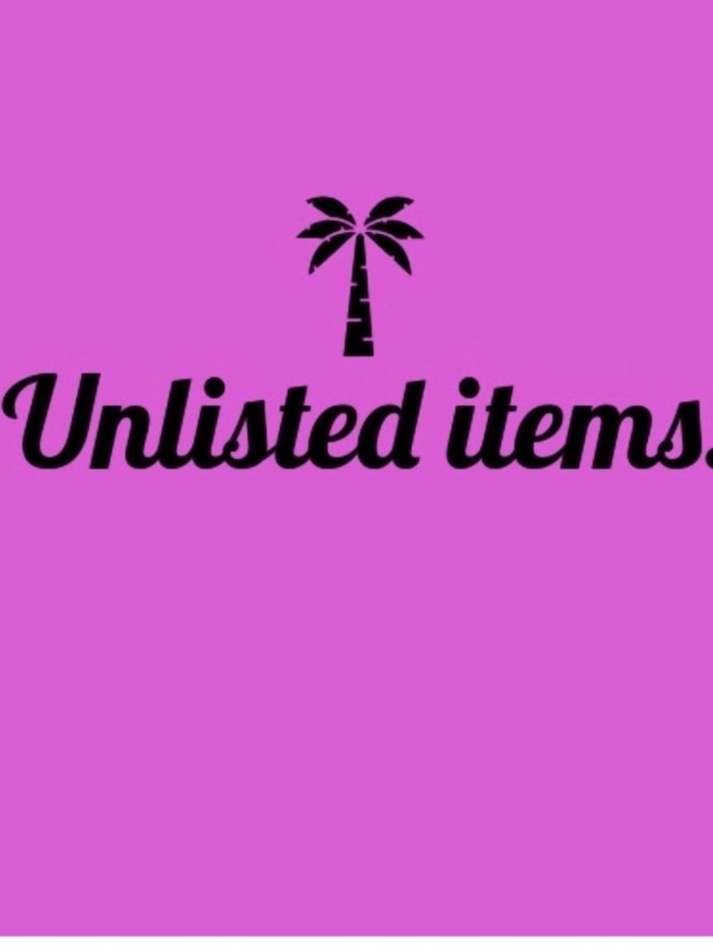 Unlisted Items Pink Logo Graphic